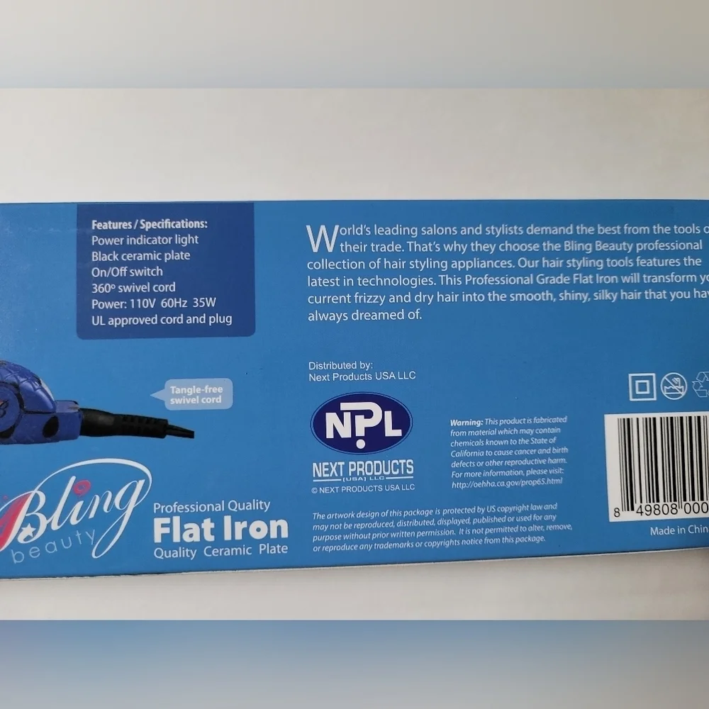 Blue Flat Iron